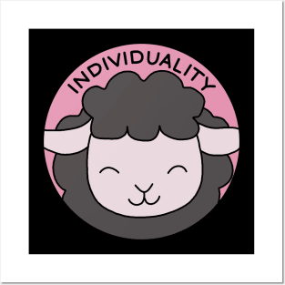 Black sheep - individuality Posters and Art